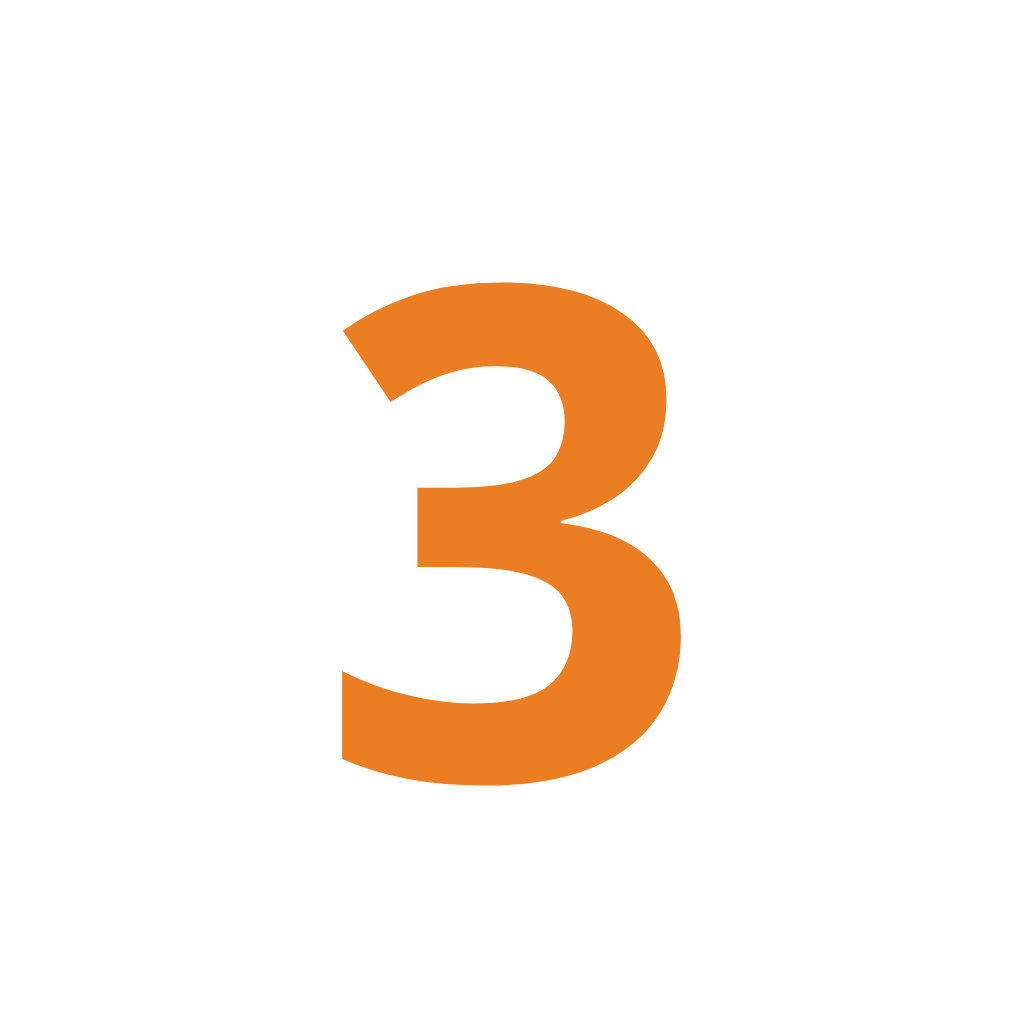 icon with the number 3