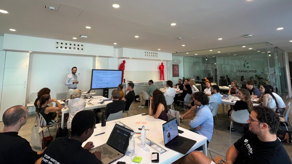 Some of the startups attending the VIP Bootcamp led by the incubator.